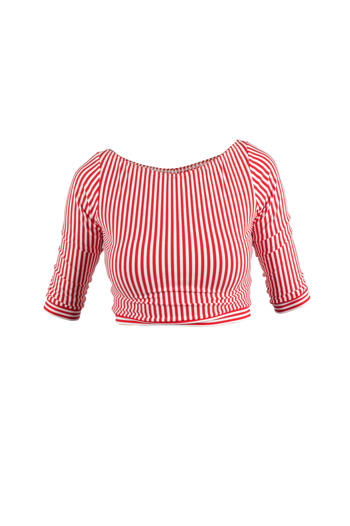 Еластична блуза с 3/4 ръкави</br> Stretch crop blouse </br>MARCHÉ MARCÉ Made in Bulgaria 